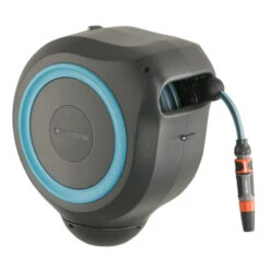 Gardena Wandslangenbox Roll-up 20 Meter Grijs Blauw -Tuingereedschap 123 1076