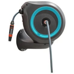 Gardena Wandslangenbox Roll-up 20 Meter Grijs Blauw -Tuingereedschap 123 1081