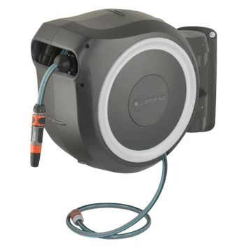 Gardena Wandslangenbox Roll Up 25m Grijs/wit Incl. Tuinspuit 3 Gardena Wandslangenbox Roll Up 25m Grijs/wit Incl. Tuinspuit