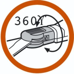 Gardena Classic Grasschaar 360° Draaibaar Staal 37,3x13,4x4,2 Cm -Tuingereedschap 123 442