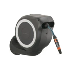 Gardena Wandslangenbox Roll Up 15 Grijs/wit Meter Incl. Tuinspuit -Tuingereedschap 123 743