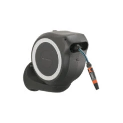 Gardena Wandslangenbox Roll Up 15 Grijs/wit Meter Incl. Tuinspuit -Tuingereedschap 123 744