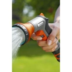 Gardena Classic Pistoolbroes Kunststof Grijs Met Oranje -Tuingereedschap 123 918